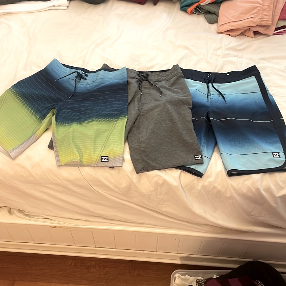 3 Billabong boys surf bathing suites (all three)